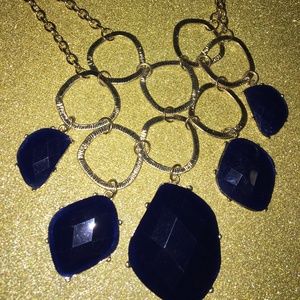 Muted Royal Statement Necklace